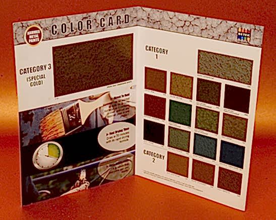 Betek Synthetic Colour Chart