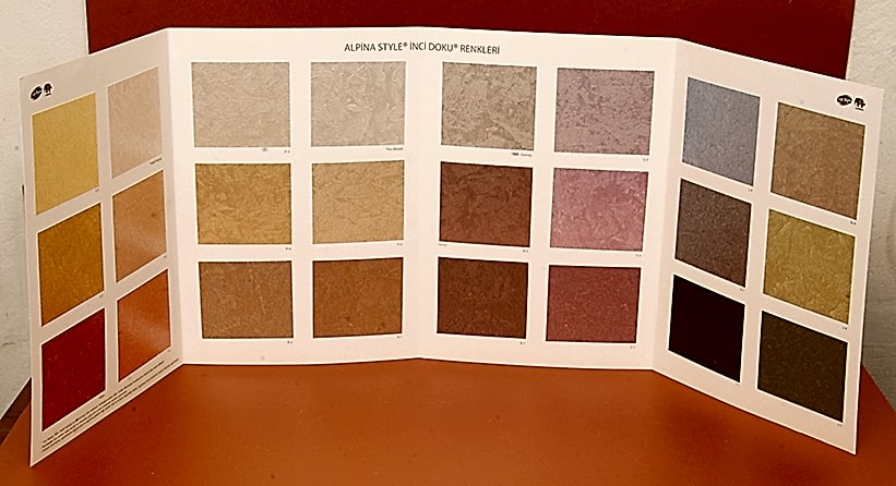 Filli Boya Alpine Style İnci Doku Renk Kartelası